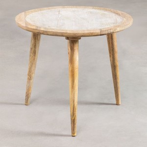 Mesa Auxiliar Vandana Amber de Madera de Mango Natural - Product Image 3