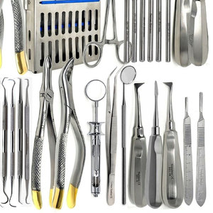 Kit d'instruments chirurgicaux dentaires premium 70 pièces pour extraction, comprenant élévateurs et pinces, en acier inoxydable, manuel, certifié CE - Product Image 5