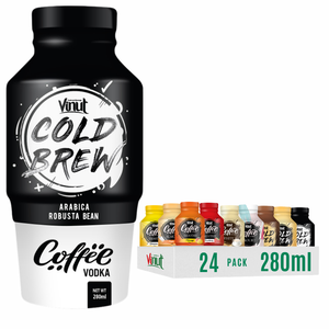 กาแฟโคลด์บรูว์ อาราบิก้า โรบัสต้า 280 มล. กระป๋องอะลูมิเนียม VINUT ปราศจาก GMO ปราศจากนม ปราศจากกลูเตน รับผลิต OEM แบรนด์ส่วนตัว ขายส่ง 10 บริกซ์ - Product Image 1