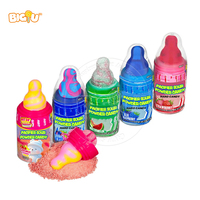 Sucettes en poudre acidulée aux saveurs fruitées en gros, provenant d'un fabricant chinois de bonbons et de jouets, avec étiquettes personnalisées
