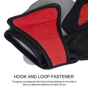 Meilleurs gants de cyclisme de course en cuir, nouveau design, demi-doigts, respirants, durables, antidérapants, avec fermeture auto-agrippante réglable et sangle de poignet - Product Image 6