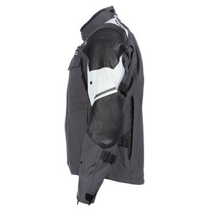 Blouson de moto Kodiak pour homme, manches longues, color block, imperméable, polyester/nylon, gris, noir, blanc, toutes saisons, vêtements de course - Product Image 3