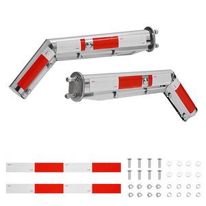 Supporti per Paraspruzzi Angolati in Acciaio Inox Resistente con Molla per Camion, Distanza tra Bulloni 2 1/2'', 1 Paio - Product Image 1