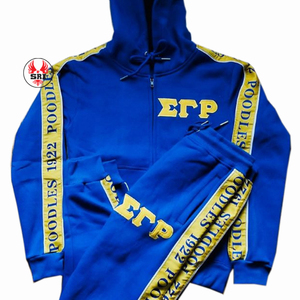 Sigma ชุดวอร์มผ้าฟลีซปักลายแกมม่า Rho soror สำหรับผู้หญิง sgrho sorority ชุดวิ่งออกกำลังกายแบบออกแบบได้ตามต้องการ - Product Image 4