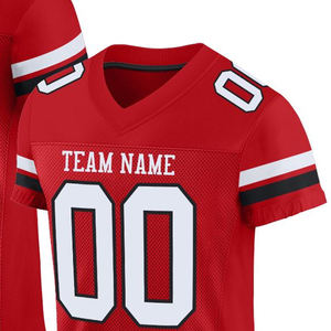 Maillot de football rétro américain personnalisé pour homme, impression de haute qualité, coupe ample en polyester, transferts thermiques pour t-shirts - Product Image 2