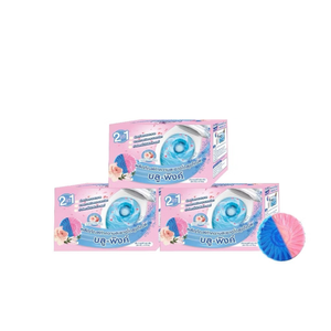 2in1 น้ำยาทำความสะอาดโถสุขภัณฑ์แบบใช้แล้วทิ้ง ชนิดเม็ดสีฟ้าชมพู 80 กรัม (50 กรัม X6) กลิ่นกุหลาบ - Product Image 3