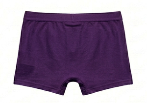 Calzoncillos bóxer morados para hombre, con logotipo personalizado, sin costuras, suaves, cómodos, de punto, de spandex/modal - Product Image 2