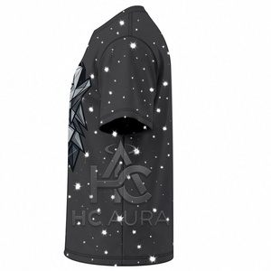 T-shirt Homme Premium Durable Nouvelle Collection Tendance Imprimé Galaxie Étoilée Coupe Oversize Motif Cosmique Manches Courtes Streetwear - Product Image 6
