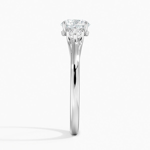 BOJ <b>Ring</b> 078 Round Cut 925 <b>Silver</b> Halo Prong Stone <b>Solitaire</b> Diamond <b>Ring</b> 2ct D Color VVS1 Moissanite GRA Certified Low Price - Product Image 3