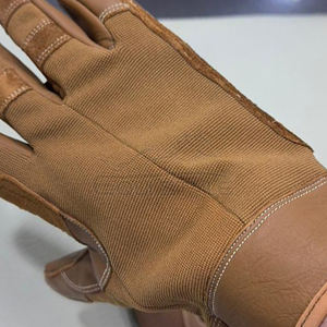 Guantes de Rapel Tácticos de Kevlar, Guantes de Seguridad de Piel de Cabra con Tejido Elástico en 4 Direcciones, Guantes Tácticos de Marca Privada - Product Image 5