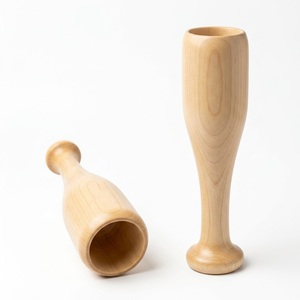 Premium Wooden Baseball Wine Mug Handmade Rustic Drinking Cup Custom Gift - Product Image 1