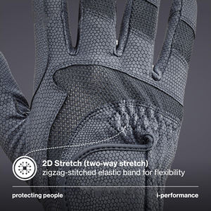 Gants d'équitation unisexes en cuir véritable de haute qualité, respirants, coupe ajustée, antidérapants, avec logo personnalisé OEM - Product Image 3