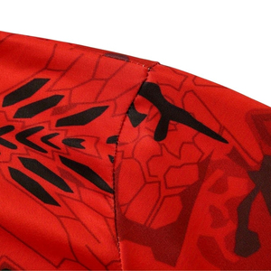 Sudadera con Capucha de Manga Larga con Camuflaje Rojo para Hombre, Secado Rápido, Protección Solar UPF, Camisa de Pesca - Product Image 5