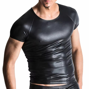 เสื้อยืดหนังแท้แขนสั้นระบายอากาศได้ดี กันลม คอวี สไตล์ลำลอง ปรับแต่งได้ - Product Image 3
