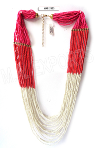Collier à maillons perlés géométriques en forme de cœur de haute qualité pour femme, style bohème opale, bijou cadeau, accessoire de mode pour fête, vente en gros - Product Image 3