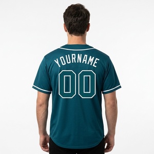 Camiseta de Béisbol Personalizada de Grado Torneo, 100% Poliéster, Ligera, Transpirable, Absorbe la Humedad, Cuello en V, Corte Atlético, Uniforme de Equipo - Product Image 5