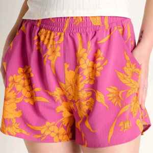 ผ้าทึบแสง ทนทาน คุณภาพสูง อุปกรณ์ออกกำลังกายฟิตเนสสำหรับผู้หญิง กางเกงขาสั้นลำลองพิมพ์ลาย - Product Image 1