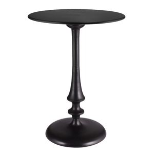 Modern <b>Black</b> Wood Coffee <b>Table</b> Minimalist Design Handmade Living Room Furniture Round Top Cone Base Handmade <b>Side</b> <b>Table</b> - Product Image 4
