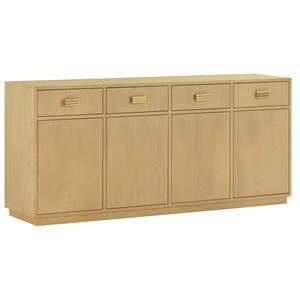 Stylish Handmade Solid Wood <b>Sideboard</b> Cabinet with Four Doors for Bedroom <b>Kitchen</b> Storage Solutions and Home Decor Enhancement - Product Image 2