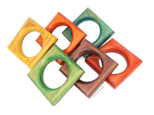 ห่วงรัดผ้าเช็ดปากบนโต๊ะดีไซน์เนอร์เคลือบเงาสำหรับการจัดโต๊ะในงานแต่งงานงานเลี้ยงอาหารค่ำและของตกแต่งบ้าน - Product Image 3