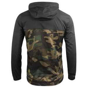 Veste coupe-vent personnalisée pour homme, style décontracté, service OEM, camouflage tissé 100% polyester, printemps - Product Image 6