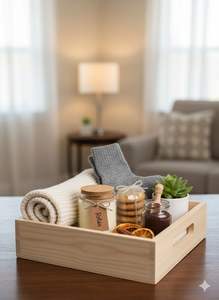 Panier en bois écologique, panier en bois durable, panier en bois sculpté à la main, panier en bois artisanal, panier en bois naturel fait main - Product Image 3