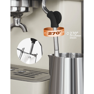 Macchina da Caffè Espresso Semiautomatica PSH10A-SL 1350W con Funzione Freddo/Caldo, Vapore a 95°C e 135°C, Tamper da 58mm, 2ª Generazione - Product Image 6
