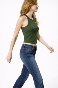 Débardeur court côtelé respirant et sexy pour femme – Polyester/Coton/Spandex, anti-boulochage, séchage rapide - Product Image 6