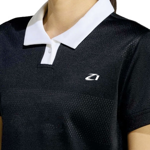 Camiseta de fútbol americano retro personalizada de malla, ligera, de alta calidad, con cuello, para mujer, negra, OEM, ODM, al por mayor - Product Image 2