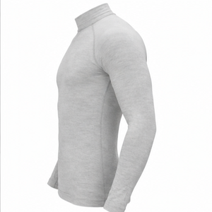 Camiseta de Compresión de Manga Larga Gris para Hombre, Absorbente de Sudor, Transpirable, de Secado Rápido, Antiarrugas, Elástica, de Spandex y Poliéster - Product Image 2