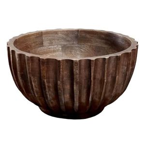 Multi Purpose Handicrafts Wooden Serving <b>Bowl</b> Durable Sustainable Utensils Wooden <b>Large</b> <b>Bowls</b> For 100%Handmade Craftera Exports - Product Image 1