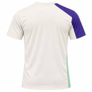 Men's Short Sleeve O-Neck Color Blocked T-<b>Shirt</b> Regular Fit Knitted Polyester Sporty <b>Geometric</b> Design Front Logo - Product Image 2