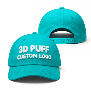 Gorras de Béisbol con Bordado de Logotipo Personalizado Premium, Transpirables, Ligeras, de Secado Rápido, Estilo Hip Hop Urbano, Impresión 3D en Relieve - Product Image 1