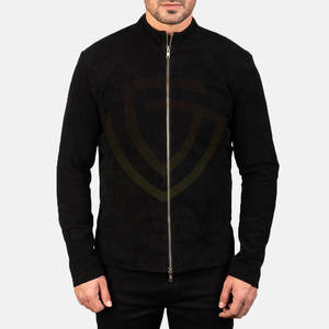 Custom Embroidery logo <b>Suede</b> Leather <b>Jacket</b> 2026 Premium Design Winter <b>Suede</b> Leather <b>Jacket</b> for Men - Product Image 4