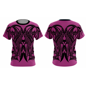 Camisetas de Poliéster de Alta Calidad para Hombre, Manga Corta, Casuales, Transpirables, con Estampado Polinesio Personalizado, Venta al Por Mayor - Product Image 1