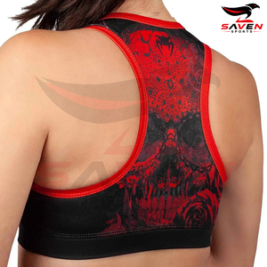 Soutien-gorge de sport sans couture à maintien élevé, vêtements de sport par sublimation, vêtements de fitness pour femmes, tenue de yoga, soutien-gorge de sport respirant et uni - Product Image 5