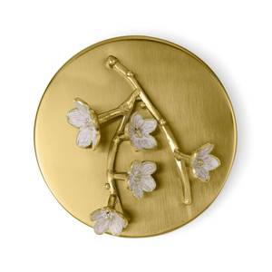 Portavelas Aromático de Primera Calidad Hecho a Mano con Tapa Dorada de Flor de Cerezo, Frasco Redondo Cilíndrico para Decoración del Hogar en Navidad - Product Image 3