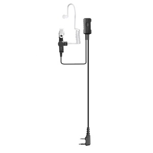 Casque pour talkie-walkie, écouteur filaire à tube acoustique avec micro PTT pour radios Kenwood à 2 broches - Product Image 1