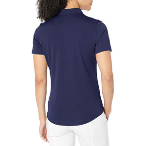 Chemises pour femmes, broderie personnalisée du logo, manches courtes, coton respirant, uniforme d'équipe de golf, vêtements de travail, vente en gros - Product Image 2
