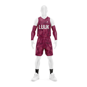 Ensemble d'uniformes de basketball personnalisés 2026 avec logo sur mesure, design col en V, couleurs d'équipe, fabricant OEM ODM - Product Image 4