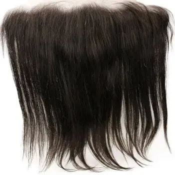 Фронтальная застежка для волос с детскими волосами 13x4, полноразмерная Фронтальная застежка с ухом-ухом, свободная часть, Бразильская волна тела