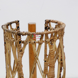 Caja de pañuelos de jacinto de agua y junco marino hecha a mano en Vietnam por la fábrica Artex Dong Thap, artesanía ecológica, modelo BH1768A-1NA - Product Image 4