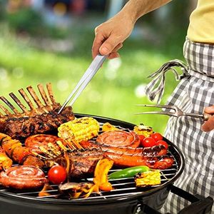 แหนบคีบอาหารปลายหยักยาวพิเศษทำจากสเตนเลสสตีลสำหรับทำอาหารทำอาหารทะเลใช้ในครัวกำหนดโลโก้ได้ตามต้องการ - Product Image 6