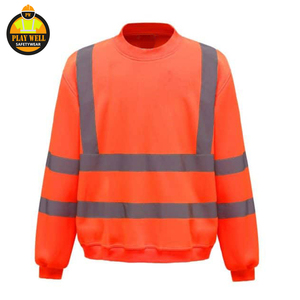 Mens High Visibility Hooded Pullover <b>Sweatshirts</b> <b>Work</b> Safety Reflective <b>Sweatshirts</b> - Product Image 5