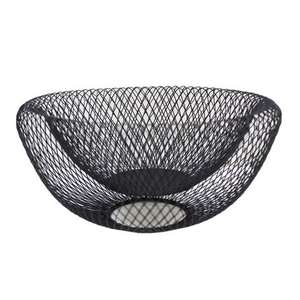 Cesta de Alambre Metálico de Diseño Clásico, Forma Rectangular, Acabado Negro, para Mesa de Comedor, Cesta para Almacenar Frutas y Verduras - Product Image 5