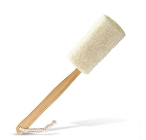 Wholesale Square Natural Loofah Bath Sponge Exfoliating <b>Body</b> Scrubber Custom Size Eco Shower Pad OEM - Product Image 1