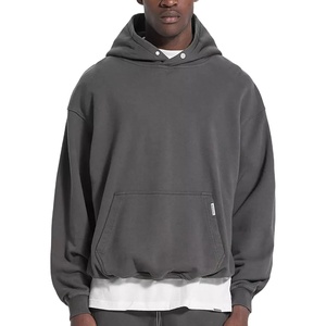 High Quality Breathable Custom Oversized <b>Men's</b> Acid Wash Hoodies Vintage Stone Wash <b>Pullover</b> <b>for</b> <b>Men</b> Women Winter Wholesale - Product Image 1