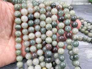 Natural Green Rabbit Hair Quartz Beads Smooth Round Gemstone Crystal 4mm 6mm 8mm 10mm Jewelry Making <b>Bracelet</b> DIY - Product Image 2