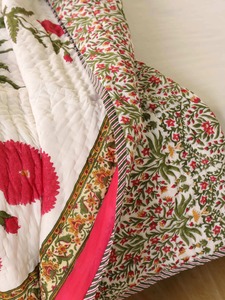 Edredón de algodón bordado bohemio con diseño floral para decoración del hogar, uso en todas las estaciones - Product Image 6