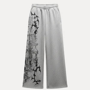 Pantalon de survêtement en coton, doublé de polaire, pantalon de survêtement d'hiver, pantalon de survêtement en tissu doux, pantalon de survêtement à taille élastique, poche latérale - Product Image 5